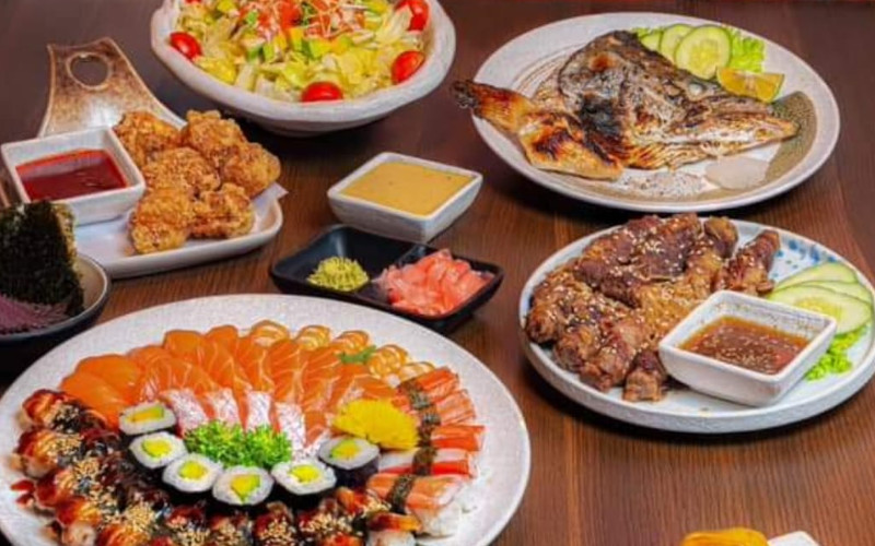 Bàn ăn buffet phong phú và hấp dẫn tại iSushi Vincom Đà Nẵng