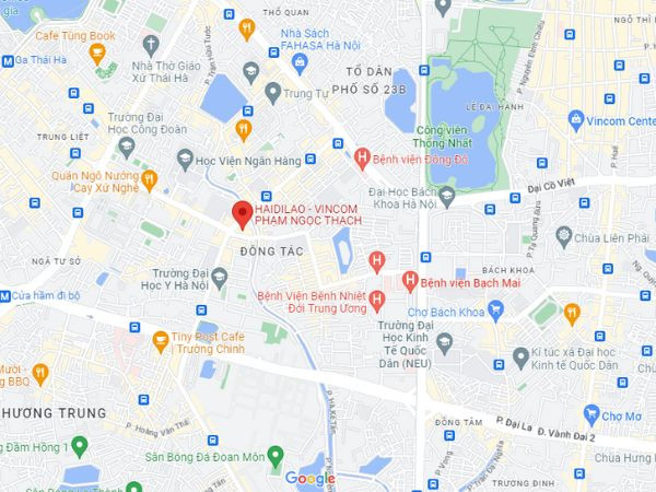 Bản đồ chỉ đường đến Haidilao Vincom Phạm Ngọc Thạch