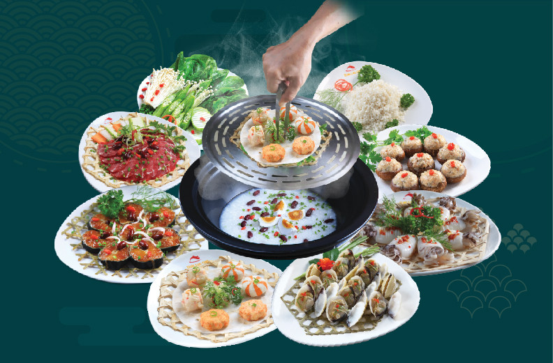 Biểu tượng thương hiệu và món ăn đặc trưng Chang Kang Kung hấp thủy nhiệt