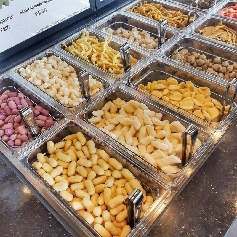 Các loại bánh gạo tokbokki đa dạng