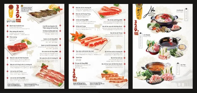 Các món ăn cao cấp trong Buffet 329K King BBQ Cần Thơ
