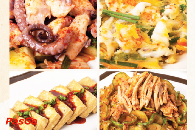 Các món ăn kèm đa dạng tại GoGi Vincom Lê Văn Việt