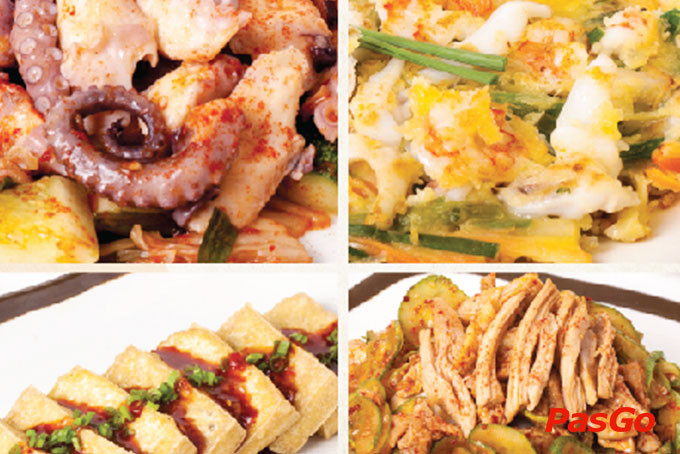 Các món ăn truyền thống Hàn Quốc đa dạng tại GoGi House Thủ Đức