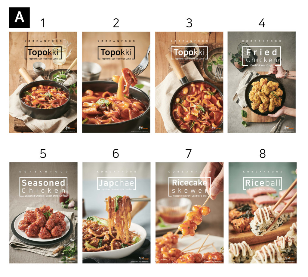 Chi tiết thực đơn bánh gạo và topping lẩu Tokbokki tại Dookki Cao Lãnh