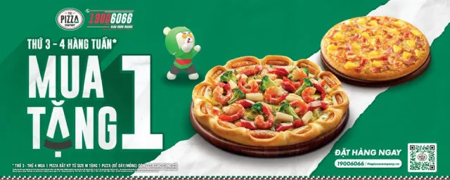 Chương trình khuyến mãi hấp dẫn tại The Pizza Company Buôn Ma Thuột