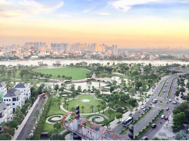 Công viên Central Park xanh mát nhìn từ Landmark 81