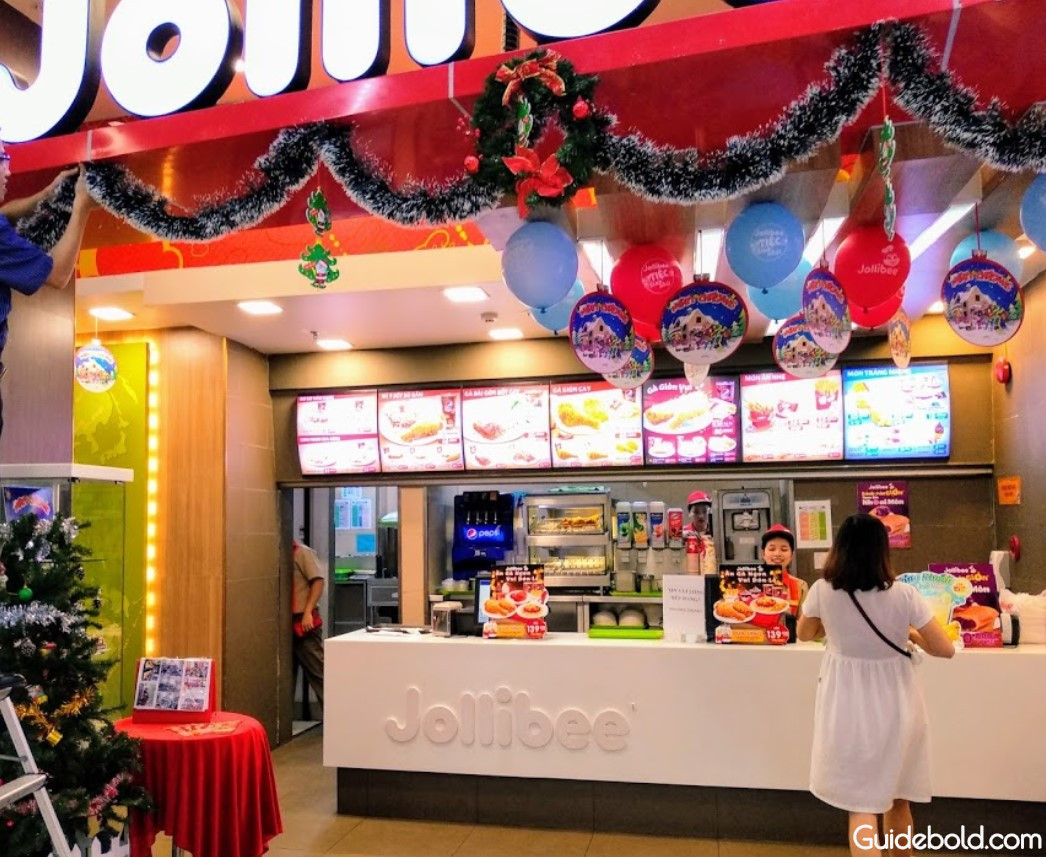 Cửa hàng Jollibee Vincom Imperia Hải Phòng với kiến trúc hiện đại, thu hút thực khách.