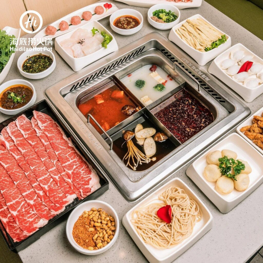 Đa dạng các loại nước lẩu Haidilao hấp dẫn