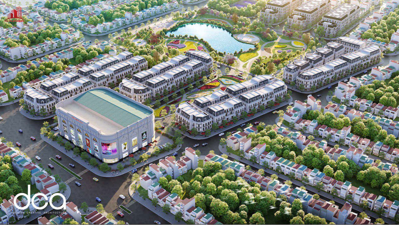 Dãy nhà phố thương mại Vincom Shophouse Quảng Trị với kiến trúc Hà Lan độc đáo, sầm uất và nhộn nhịp