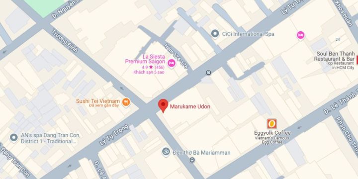 Địa điểm Marukame Udon trên bản đồ Quận 1