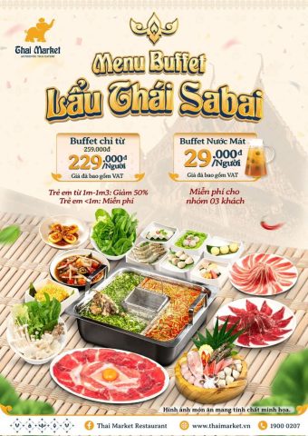 Đĩa Pad Thái đặc trưng với tôm, giá và đậu phộng tại nhà hàng Thai Market Vincom Đà Nẵng, thể hiện ẩm thực đường phố Thái Lan.