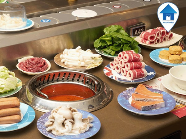 Đồ ăn tươi ngon, bày trí đẹp mắt tại Kichi-Kichi Vincom Trần Duy Hưng