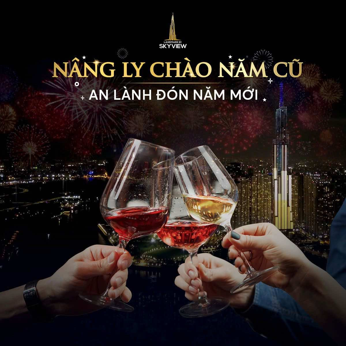 Đón năm mới an lành với hoạt động nâng ly tại SkyView Landmark 81