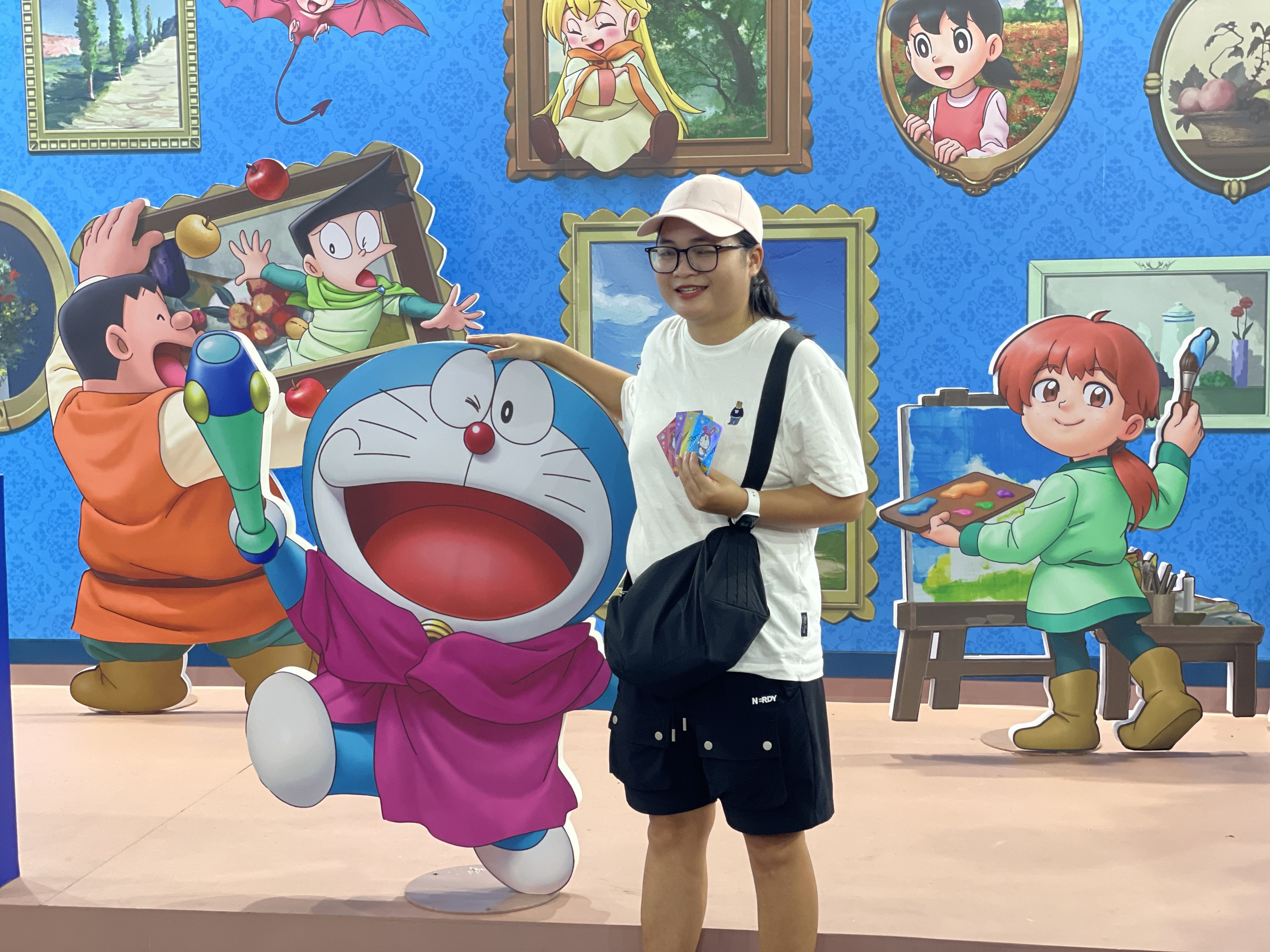 Góc nhìn tổng quan về một phần không gian trưng bày Doraemon ấn tượng