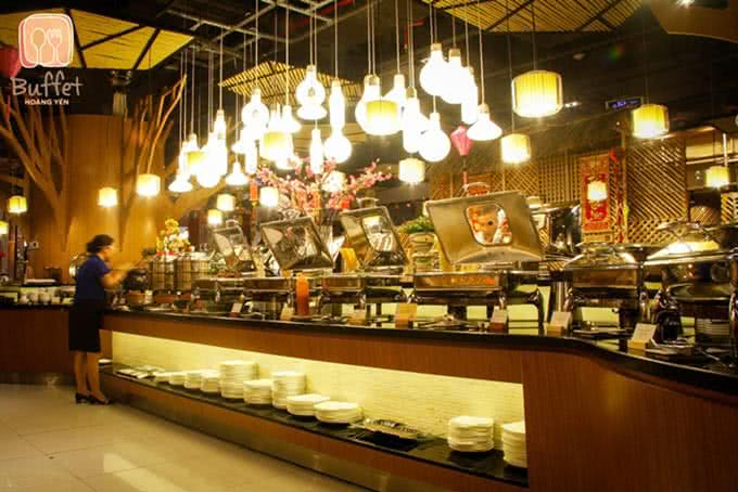 Góc trang trí độc đáo của Hoàng Yến Buffet Vincom