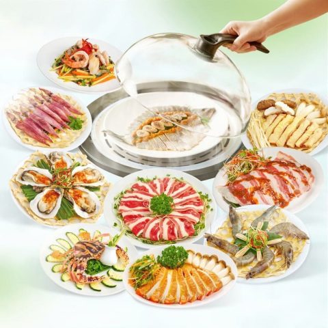 Hình ảnh hải sản tươi ngon được hấp thủy nhiệt