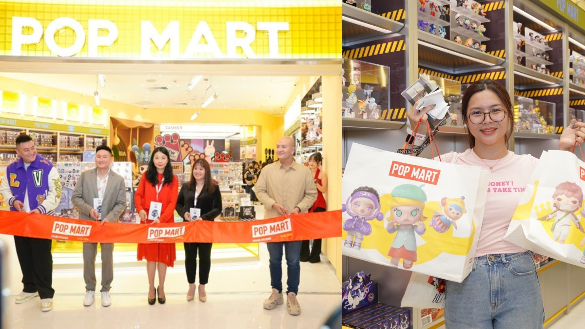 Hình ảnh khách hàng trải nghiệm mua sắm Pop Mart, mong chờ Popmart Vincom Thảo Điền