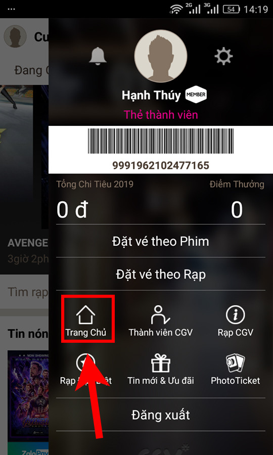 Khám phá phim đang chiếu trên ứng dụng CGV