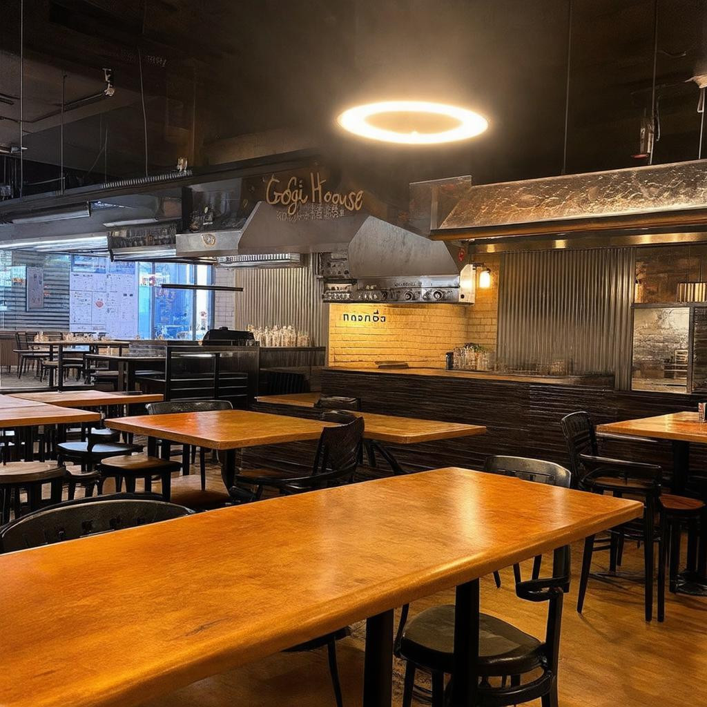 Không gian ấm cúng, thiết kế kiểu Hàn Quốc tại Gogi House Vincom Đồng Khởi.