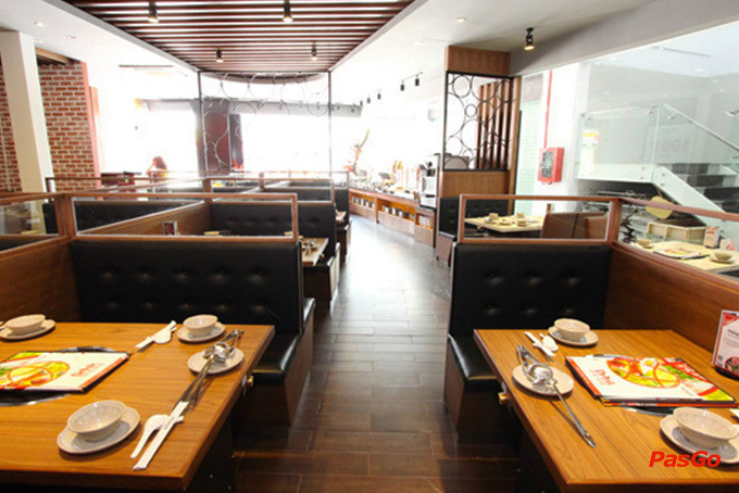 Không gian ẩm thực hiện đại của hotpot Vincom Thủ Đức