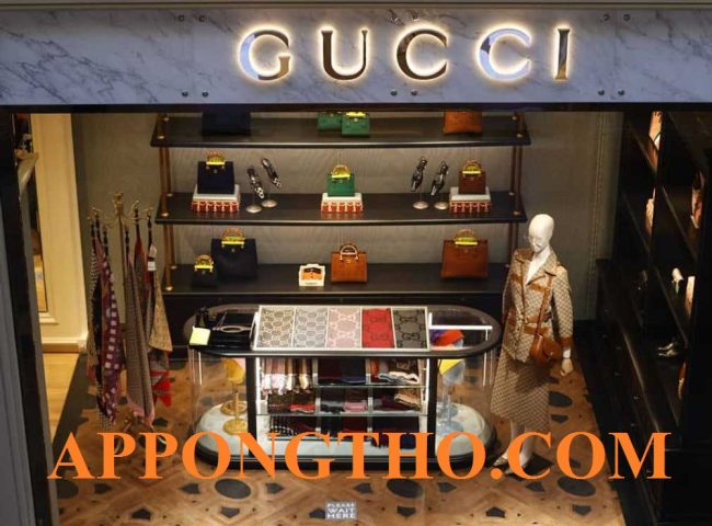 Không gian cửa hàng Gucci