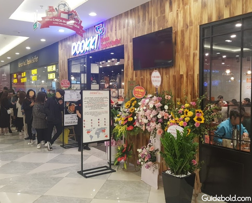 Không gian Dookki Vincom Plaza Thái Nguyên với nhiều lựa chọn thực đơn phong phú