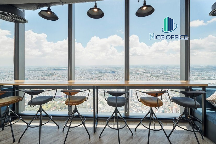 Không gian lounge sang trọng dành cho thư giãn và tiếp khách tại tầng 72 Landmark 81