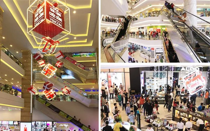 Không gian nội thất hiện đại bên trong Vincom Plaza Trần Phú Khánh Hòa