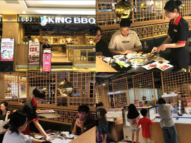 Không gian sang trọng và hiện đại của nhà hàng King BBQ tại Vincom Xuân Khánh Cần Thơ, chuẩn bị đón khách
