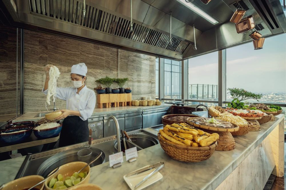 Không gian sang trọng với view toàn cảnh tại Oriental Pearl Restaurant Landmark 81