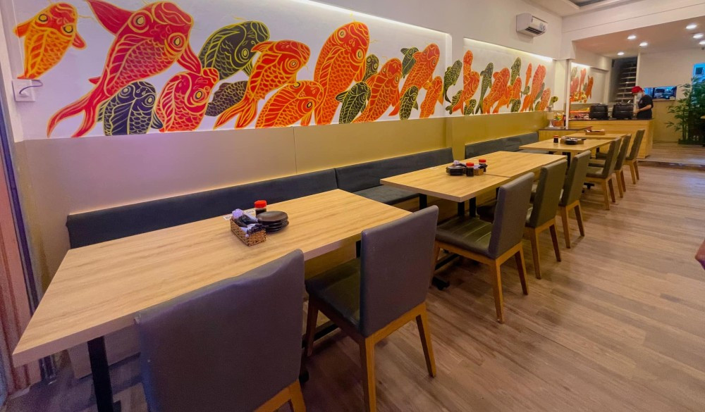 Không gian thiết kế Nhật Bản tại Buffet Sushi Kunimoto