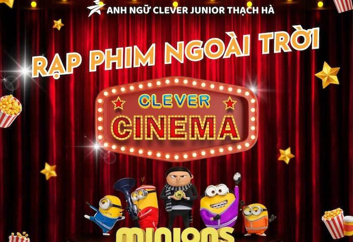 Không gian thoáng đãng của Clever Cinema, rạp chiếu phim Hà Tĩnh ngoài trời lý tưởng cho gia đình và trẻ nhỏ.