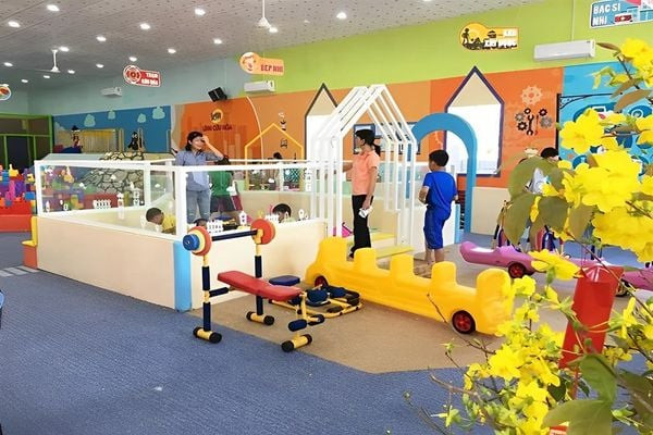 Không gian vui chơi rộng rãi tại Kid’s Home Cần Thơ