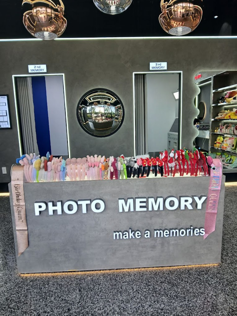 Khu vực chụp ảnh photobooth Photo Memory SG