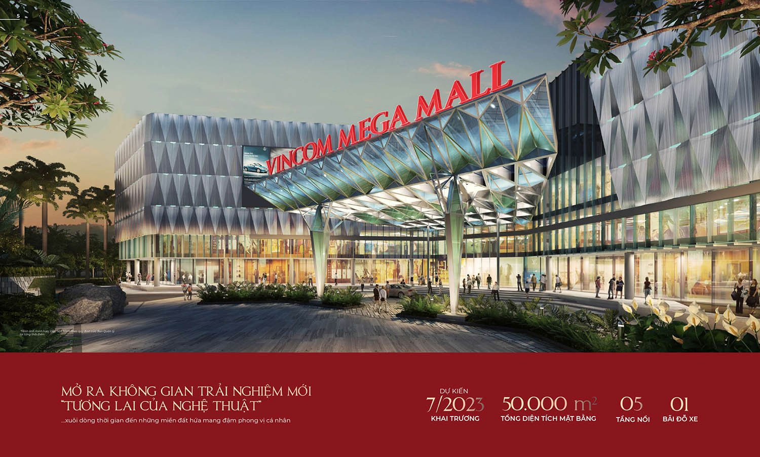 Khu vực mua sắm cao cấp với đa dạng thương hiệu tại Vincom Mega Mall Grand Park