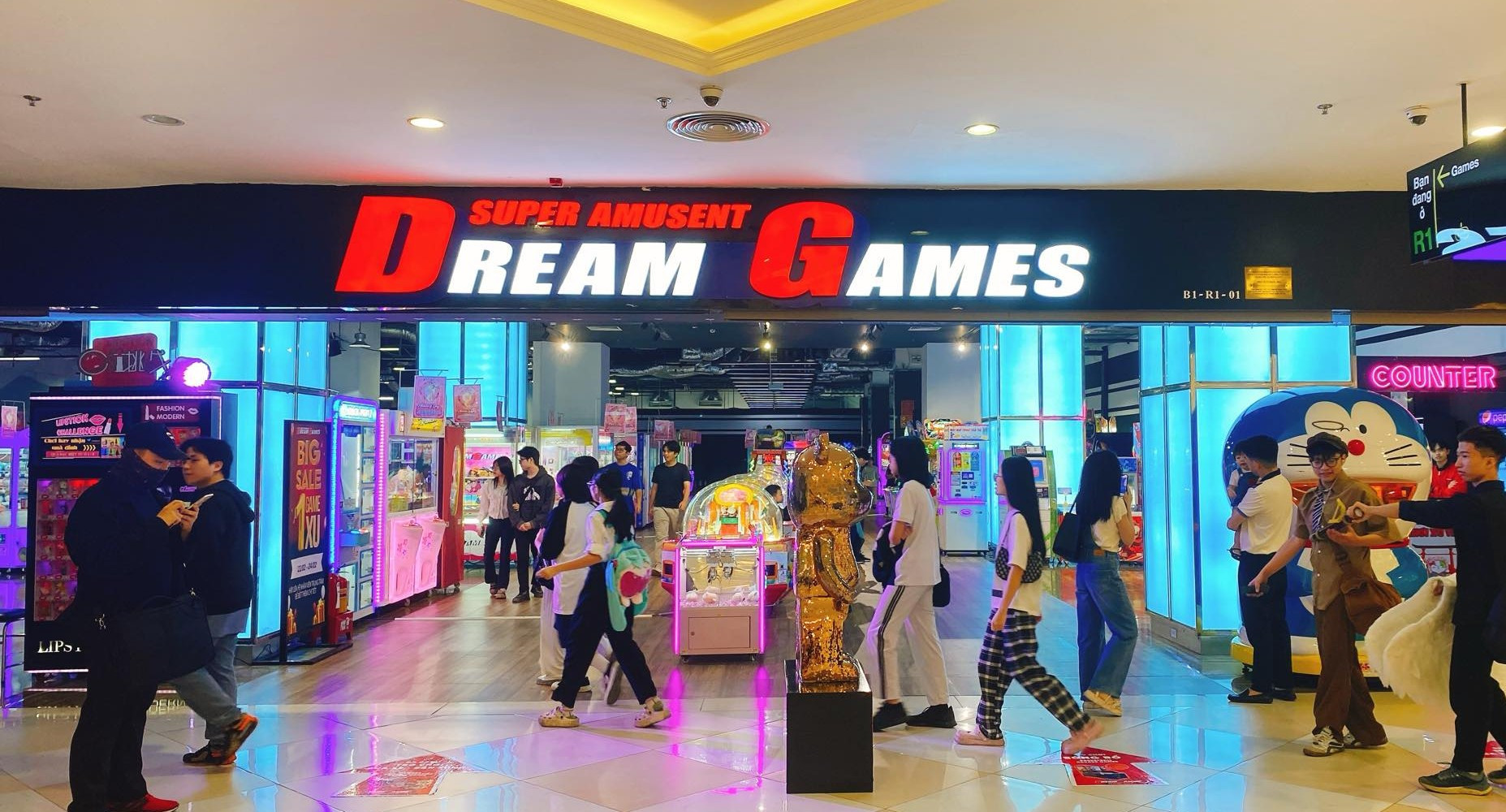 Khu vui chơi Dream Games nhộn nhịp tại Vincom Mega Mall Royal City