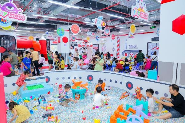 Khu vui chơi Funny Kids tại Vincom Plaza Hà Giang, bổ trợ cho trải nghiệm rạp chiếu phim Vincom