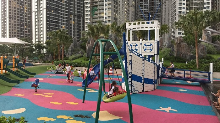 Khu vui chơi trẻ em năng động trong công viên Landmark 81
