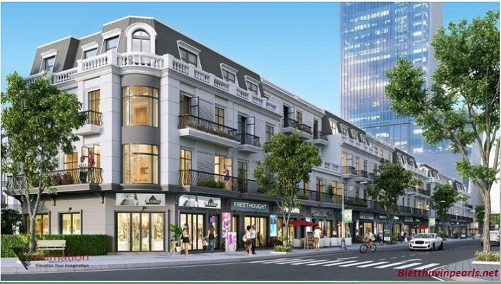 Khung cảnh sầm uất của một dự án Vincom Shophouse, minh họa sự hiện đại tại các tỉnh thành