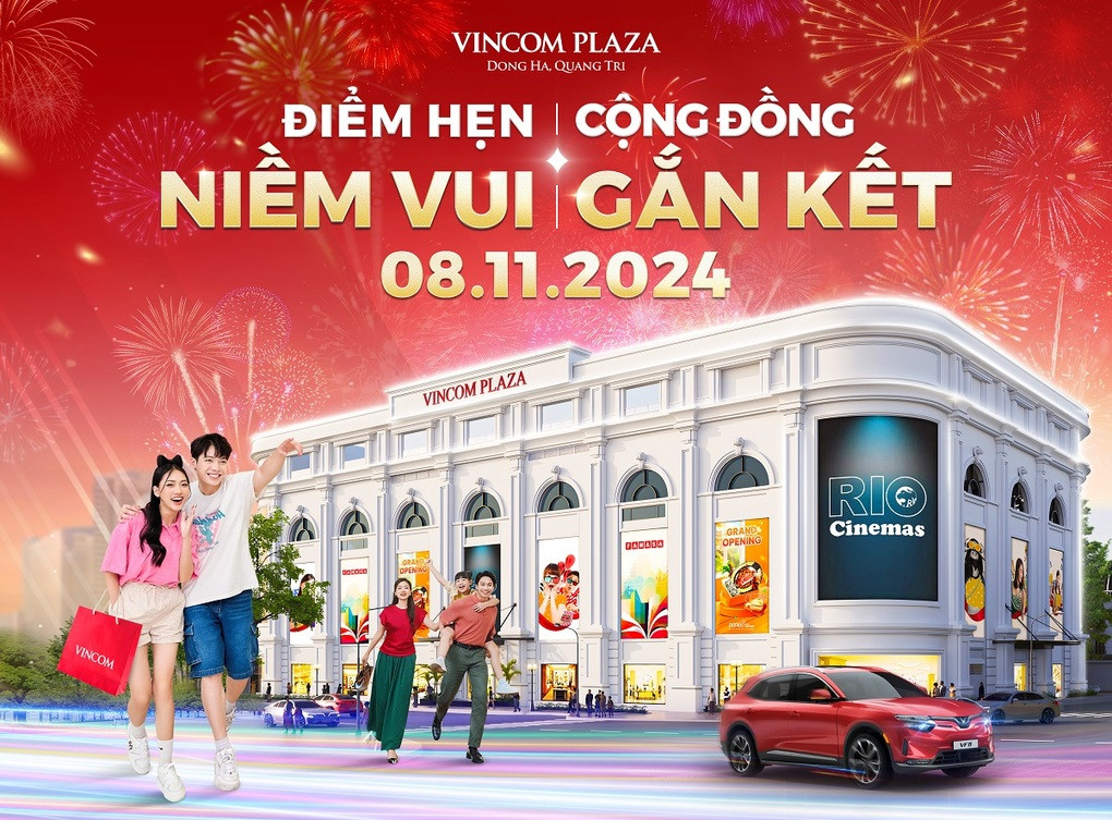 Kiến trúc hiện đại của Vincom Plaza Đông Hà tại Quảng Trị