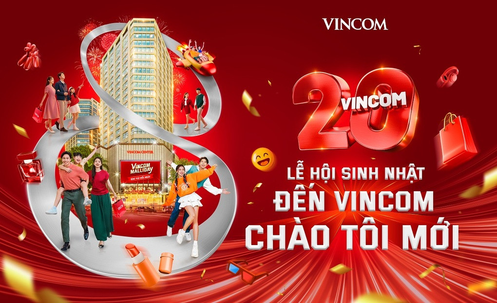 Lễ kỷ niệm 20 năm thành lập Vincom, đánh dấu cột mốc quan trọng của thương hiệu
