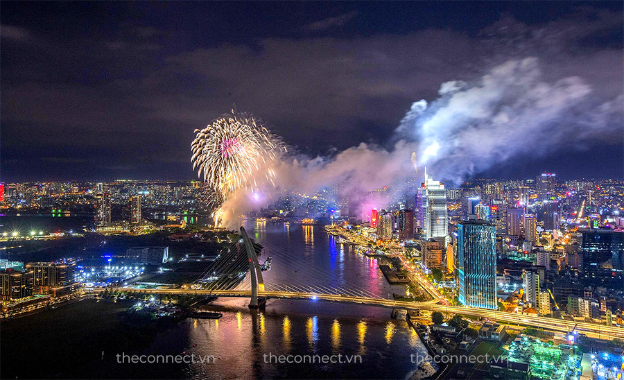 Lịch bắn pháo hoa TP.HCM dịp lễ lớn, thông tin về các điểm ngắm pháo hoa Landmark 81 và Thủ Thiêm