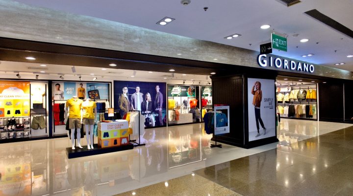 Mặt tiền cửa hàng Giordano tại Vincom Đồng Khởi