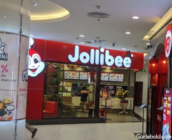 Mặt tiền cửa hàng Jollibee Vincom Phạm Ngọc Thạch với logo đặc trưng
