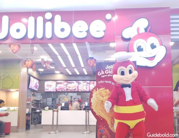 Mặt tiền cửa hàng Jollibee Vincom Thủ Đức nổi bật tại tầng trệt