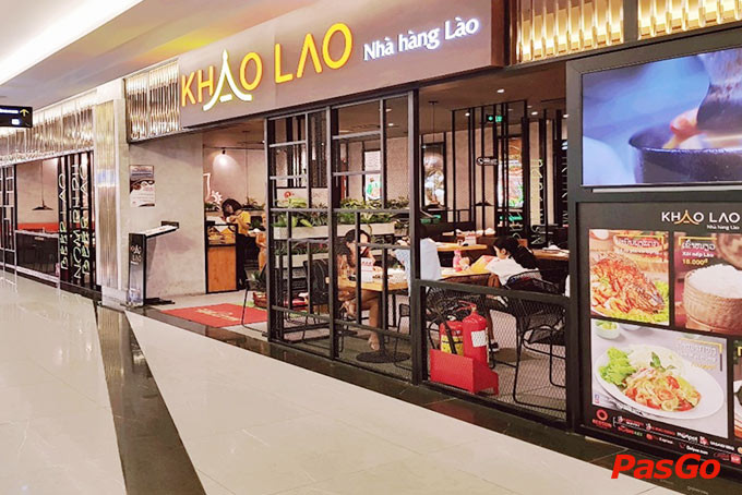 Mặt tiền nhà hàng Khao Lao Landmark 81 với thiết kế ấn tượng