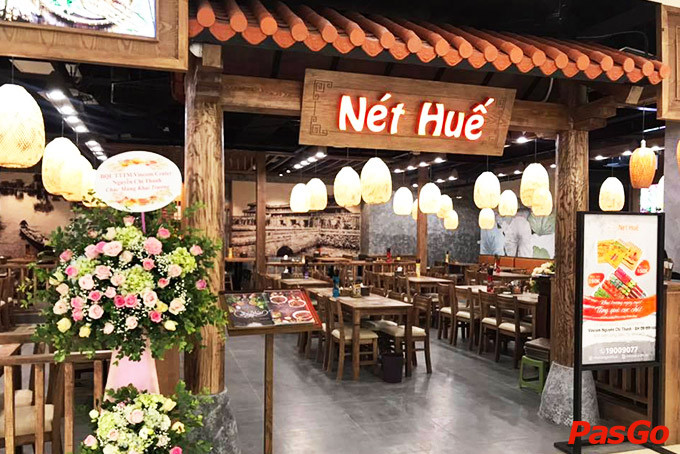 Mặt tiền nhà hàng Nét Huế tại tầng BH Vincom Nguyễn Chí Thanh