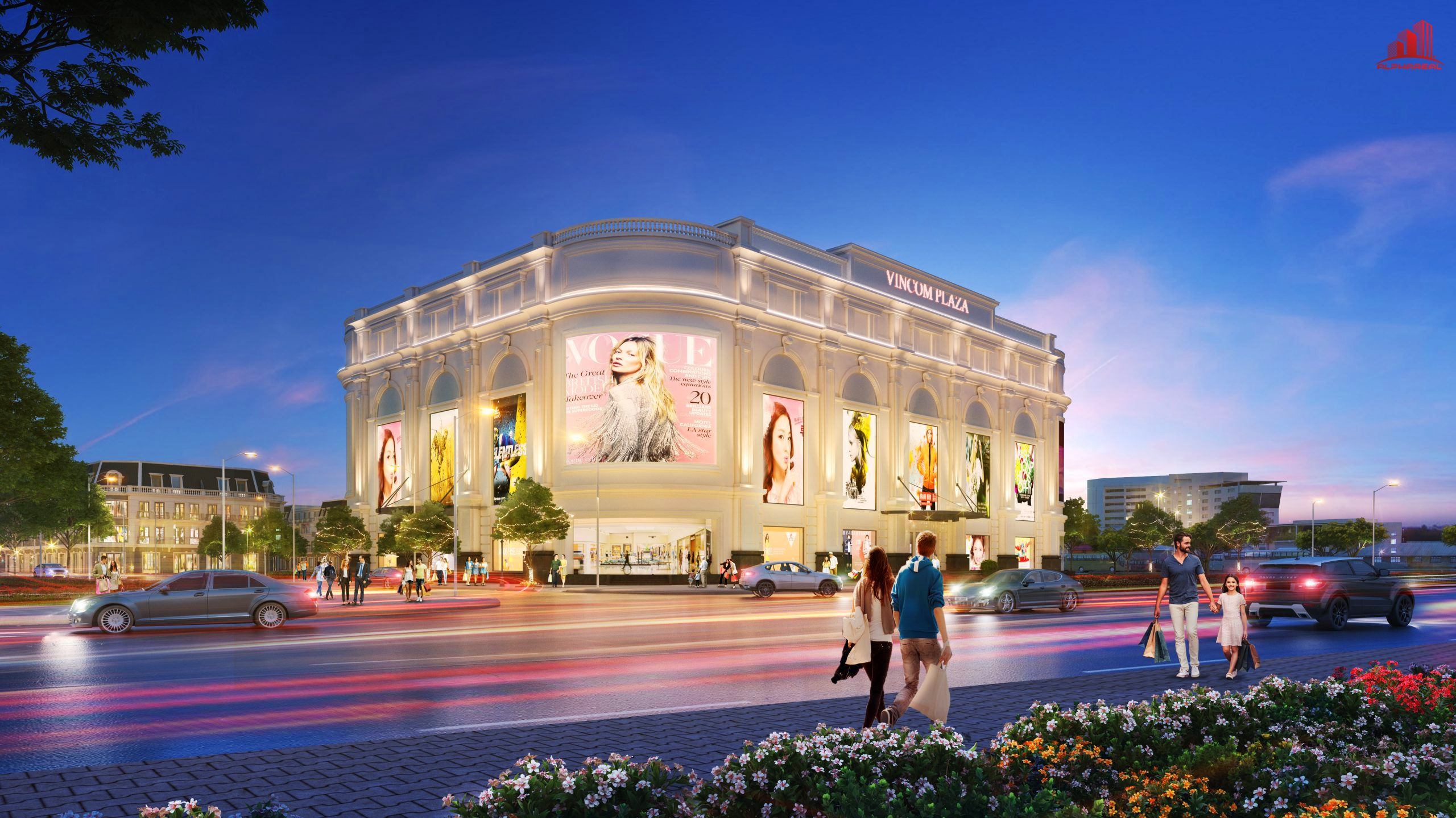 Mặt tiền rộng rãi của các căn shophouse Vincom Quảng Trị, tối ưu cho hoạt động kinh doanh đa dạng