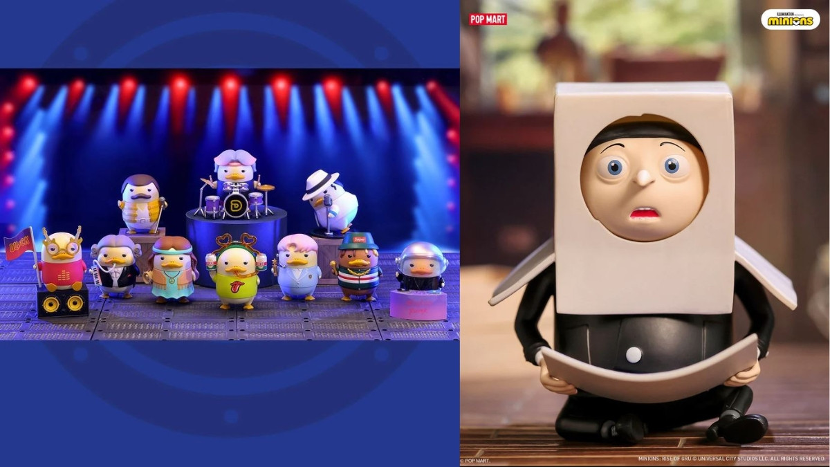 Mô hình Pop Mart cao cấp được trưng bày tại cửa hàng