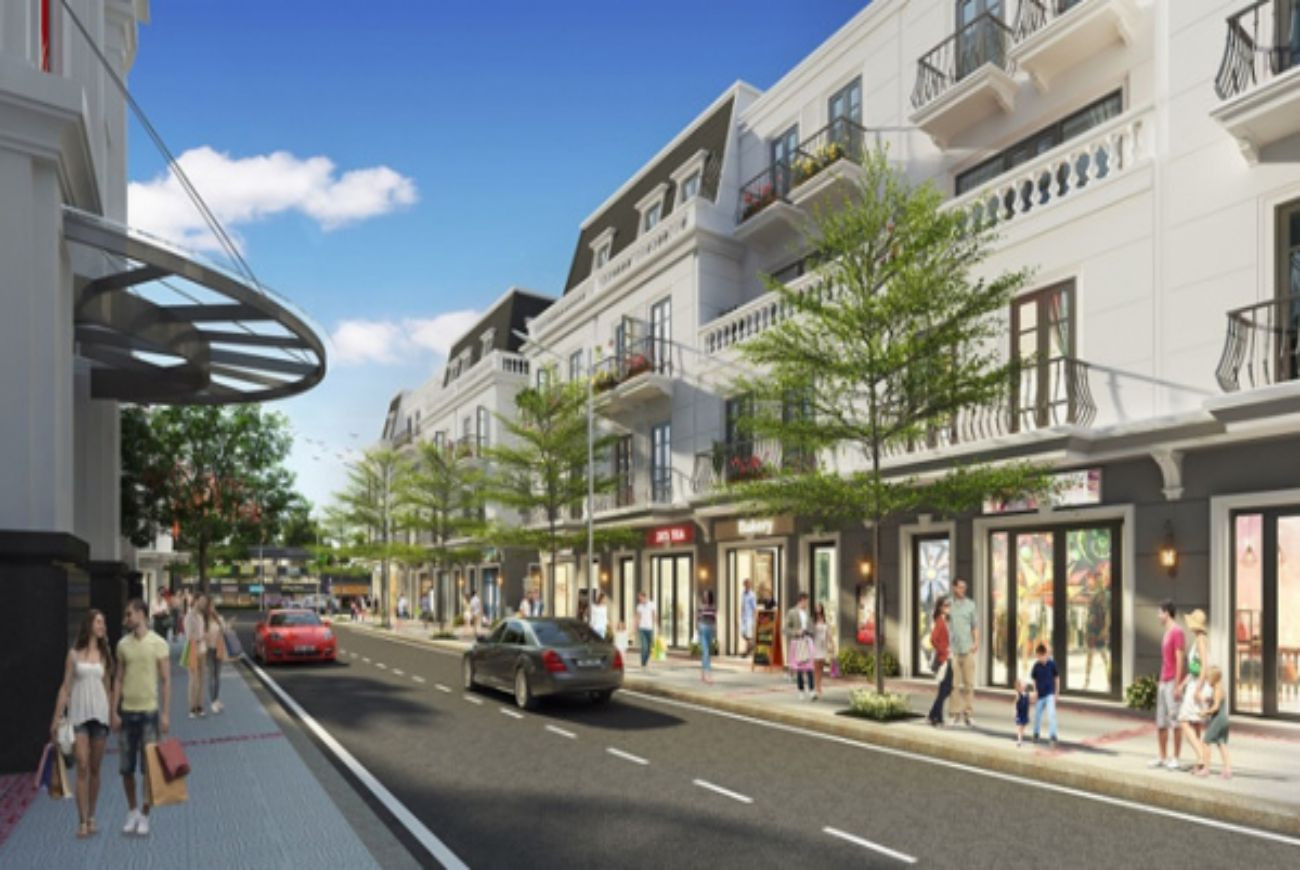Mô hình shophouse điển hình tại dự án Vincom Cần Thơ